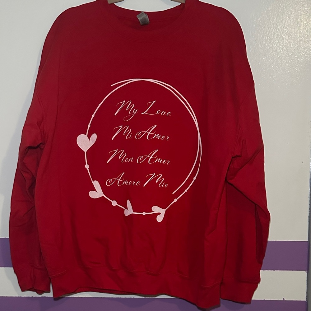 Gildan Classic Red Heavy Blend Pullover